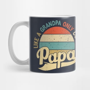 Dad Papa, Men Fathers Day Shirt Like A Grandpa But Cooler Mug